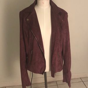 Charlotte Russe Suade Moto Jacket.